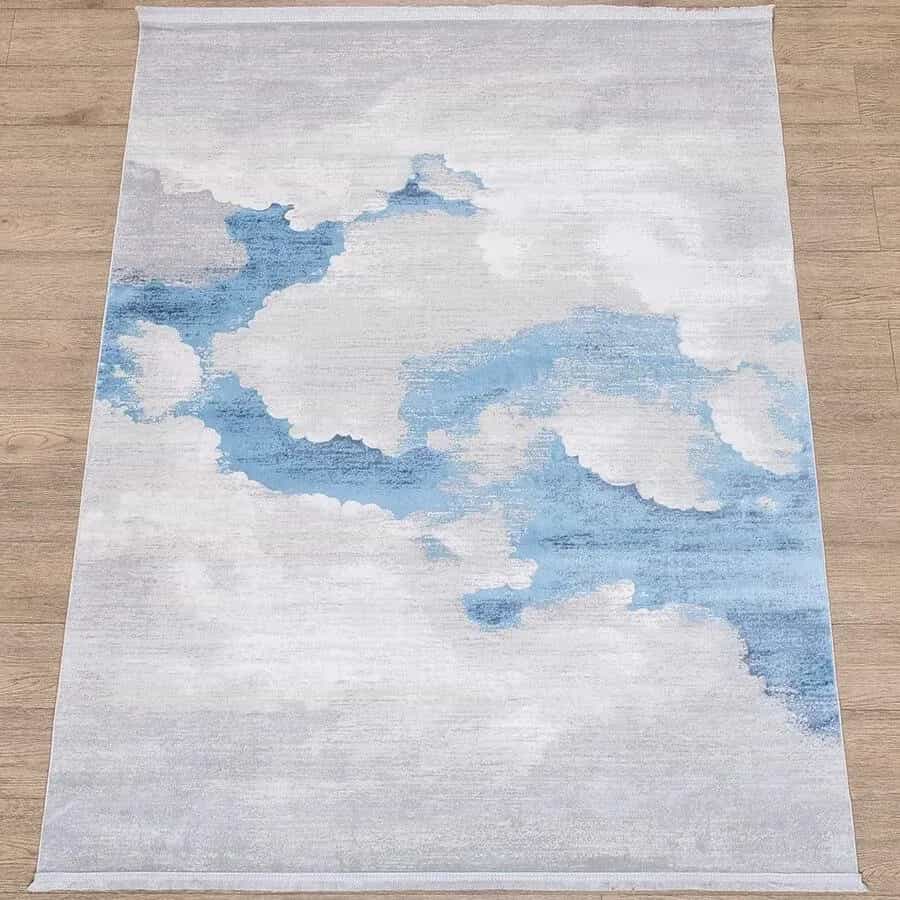 Ковер Karmen hali Lite B236B BEIGE_COKEN / BLUE 0.8x1.5м