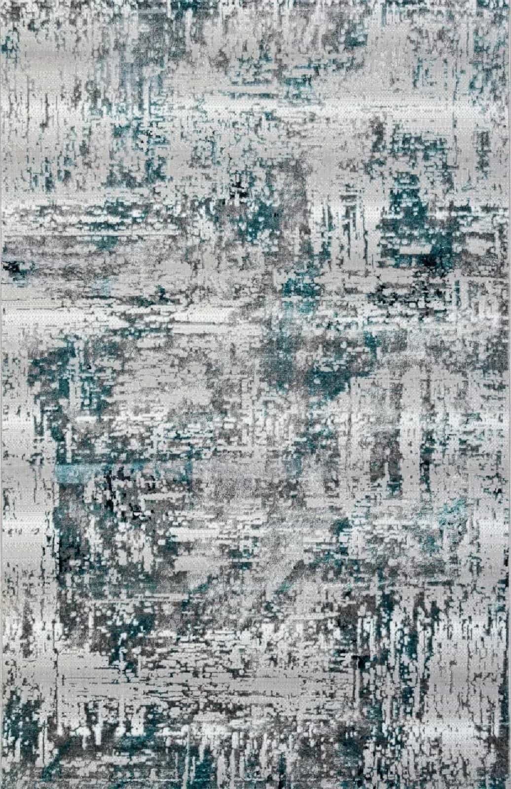 Ковер Ковер Современный ALPIN PARADIZE 00065A TURQUOISE / GREY 2.4x3.4м