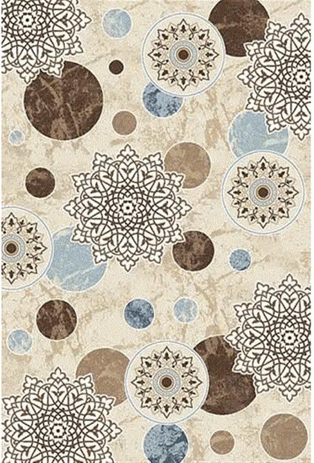 Ковер Merinos Valencia Deluxe d309 CREAM-BROWN 1.5x2.3м
