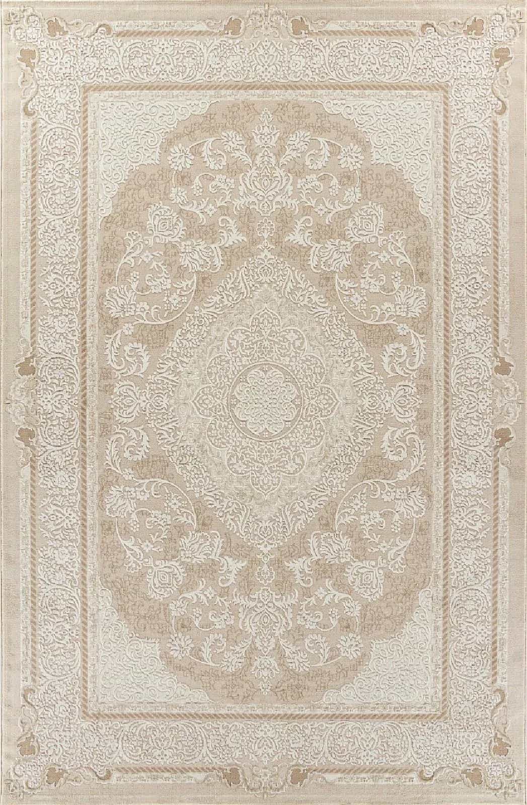 Ковер Ковер Классический ROZA SIESTA M048A WHITE / LIGHT BEIGE 1.56x2.3м