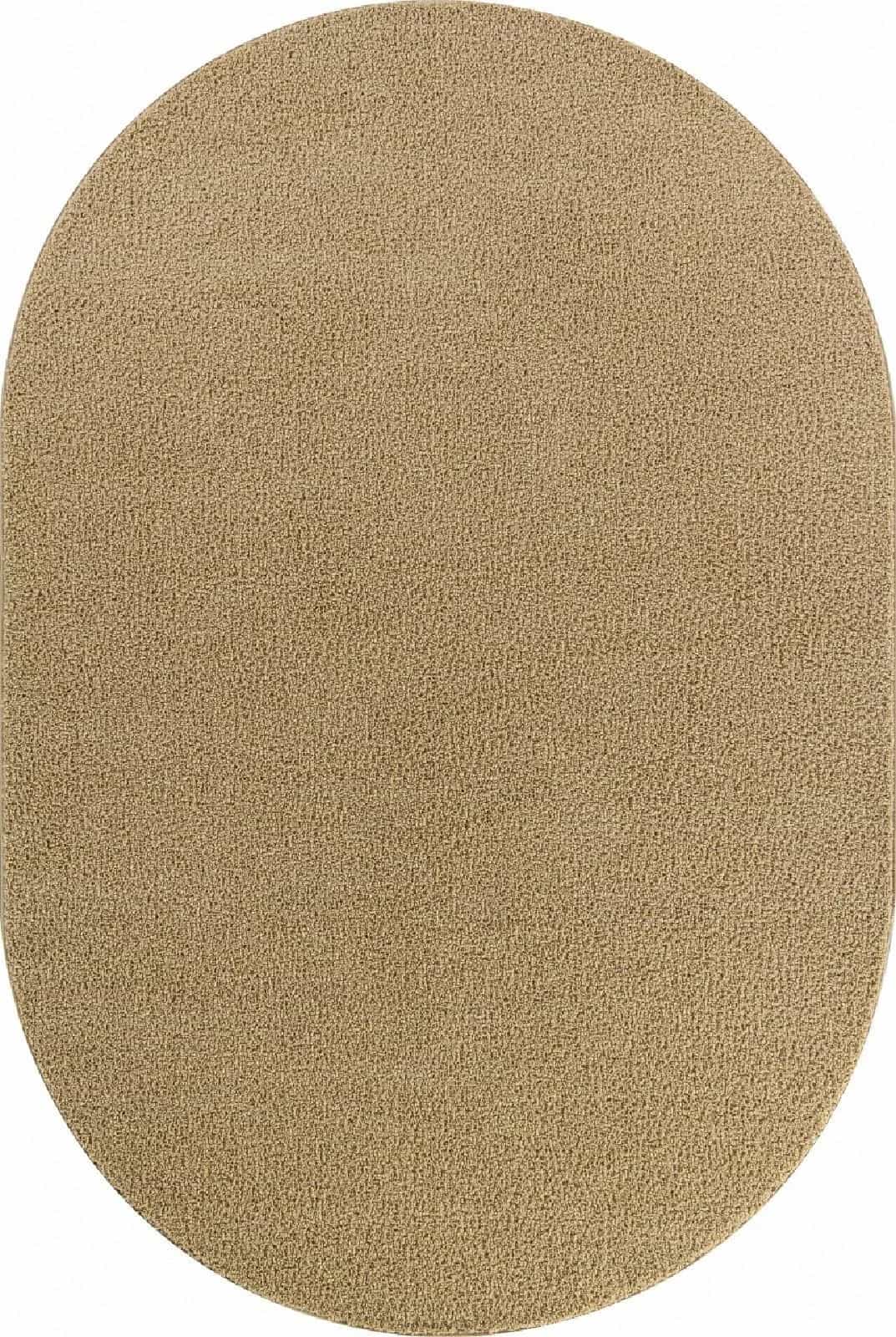 Ковер Ковер Однотонный MERINOS LANA t600 BEIGE 5 Овал 1x2м