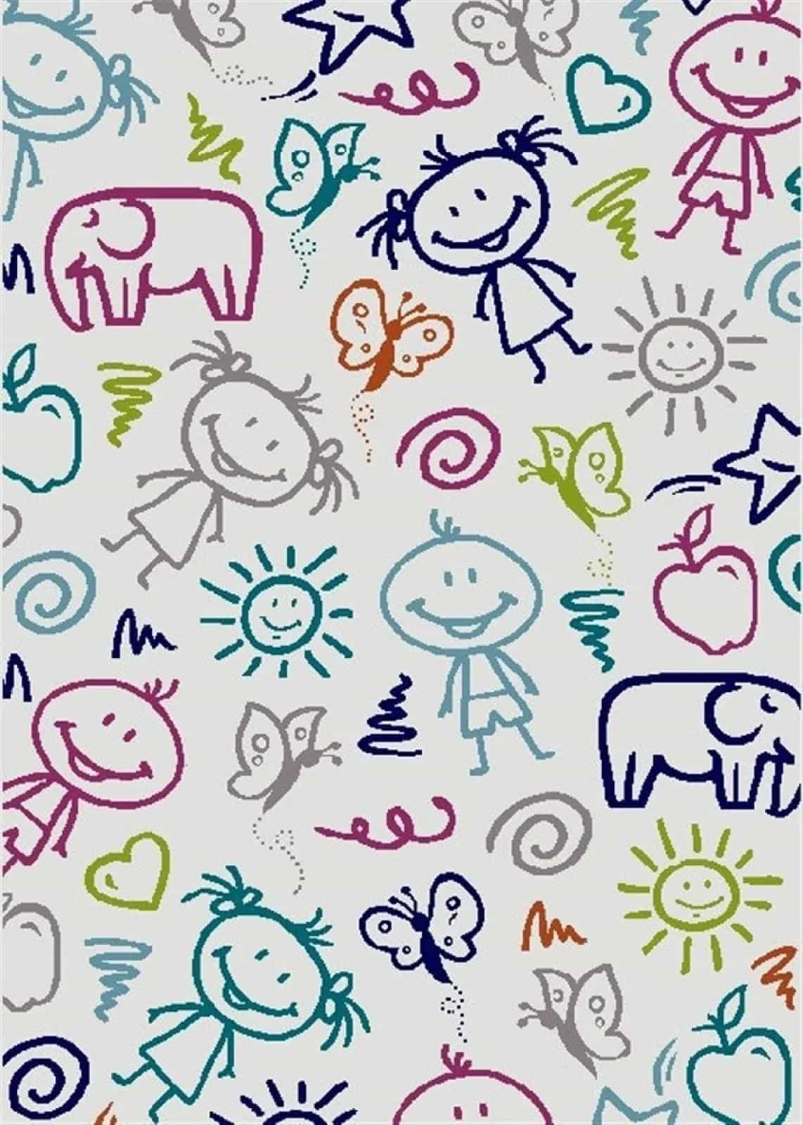 Ковер Oriental Weavеrs Sonic kids 8123 ia1y 2.4x3.4м