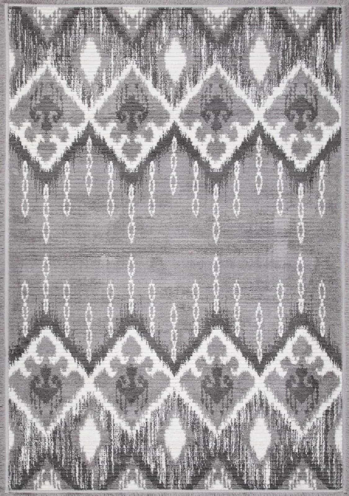 Ковер MILAT JOLI A949AQ L.GREY / P.WHITE 0.8x1.5м