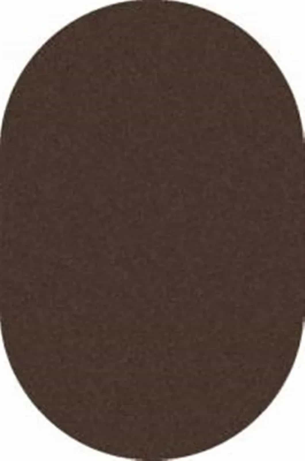 Ковер merinos Platinum t600 brown овал Овал 1x2м