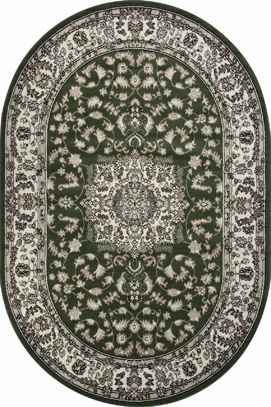Ковер Ковер MERINOS GAVANA d412 GREEN Овал Овал 1.8x2.5м