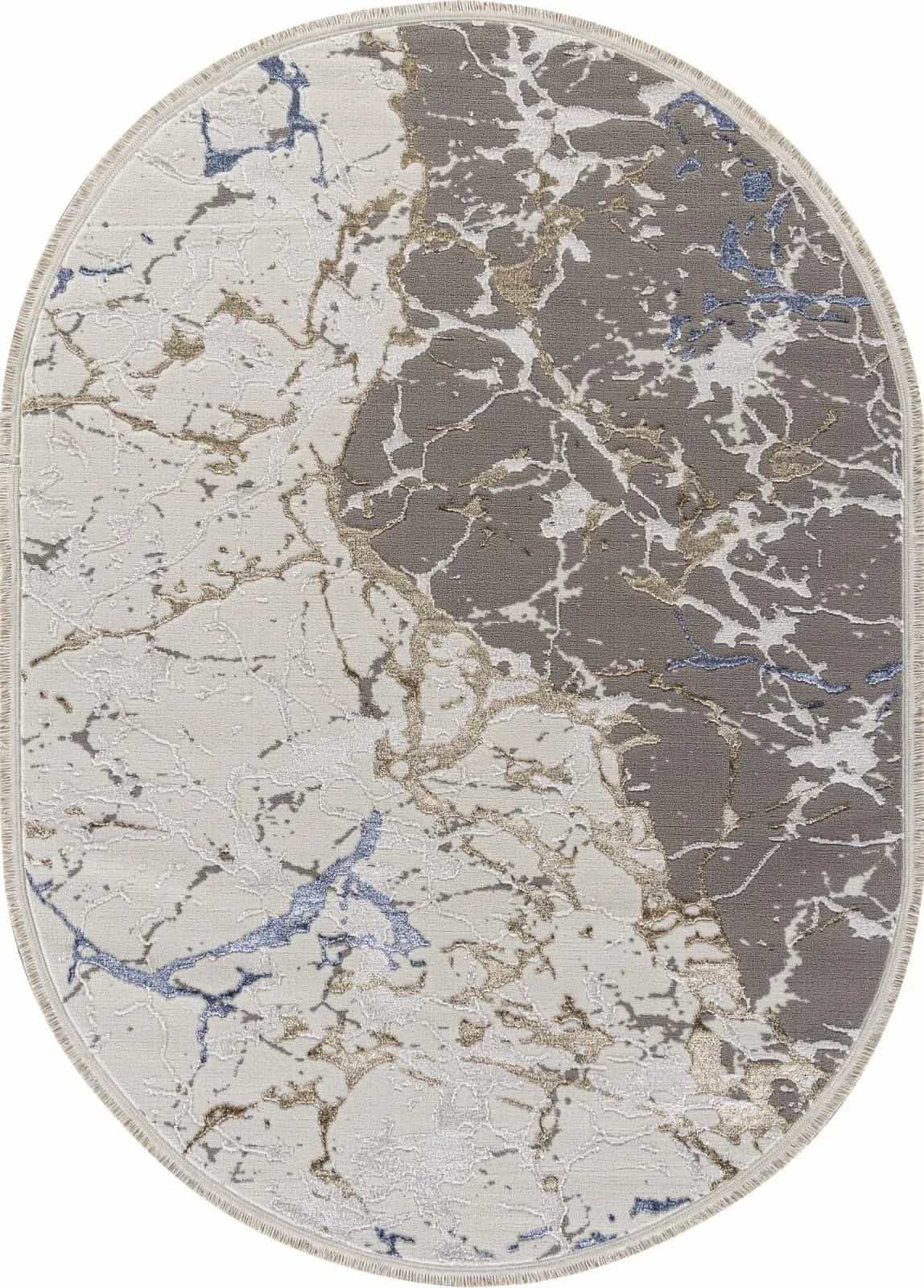 Ковер Ковер KARDELEN MOSSO 27231 GRY / BLUE Овал 3x4м