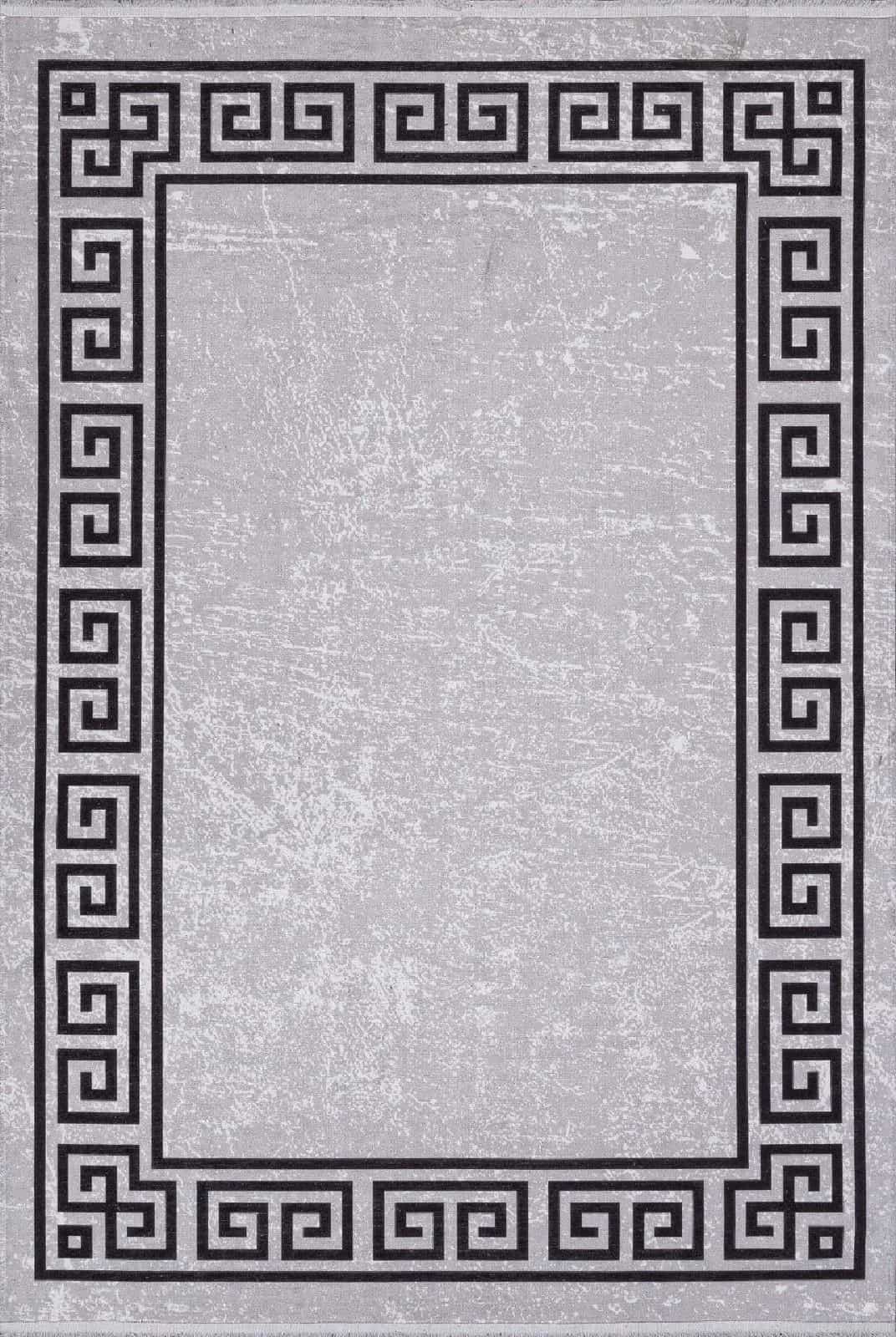Ковер ALPIN LOTUS AB194A GREY / BLACK 1.6x2.3м