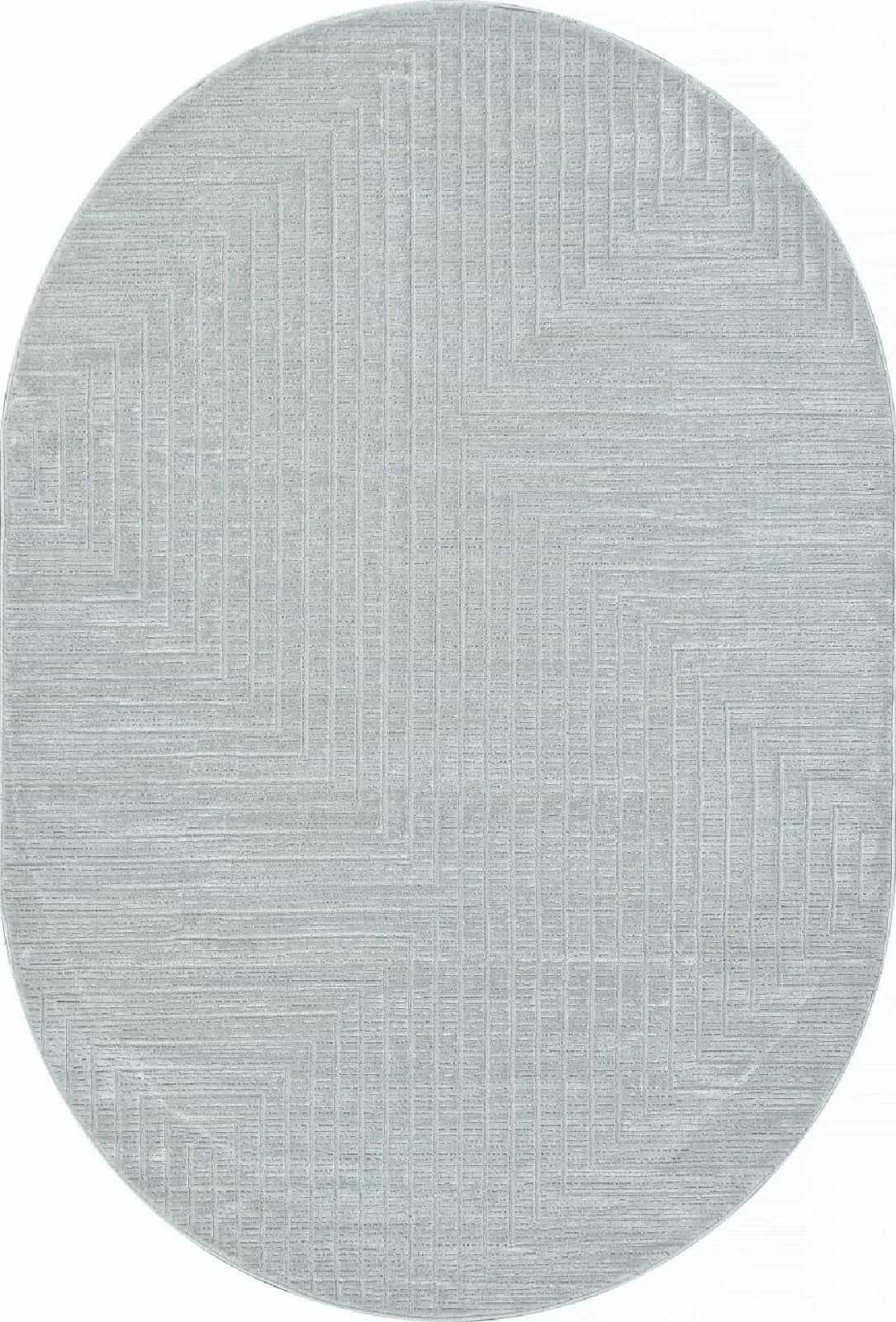 Ковер VALENTIS SIROCCO E256AT L.GREY / GREY Овал Овал 1.6x2.3м