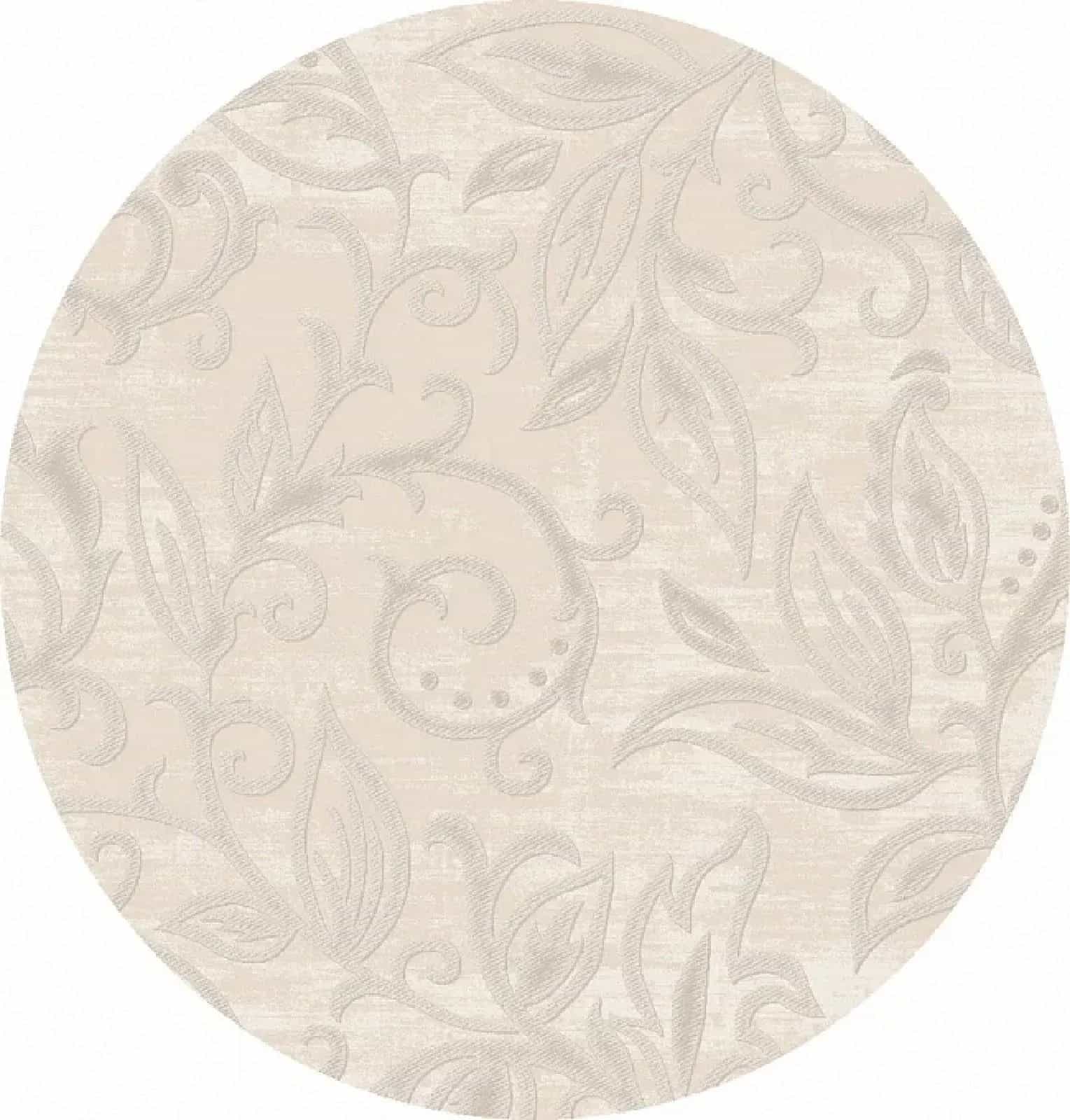 Ковер OZ KAPLAN Milana 0A096A Beige-Beige Круг Круг 1.2x1.2м