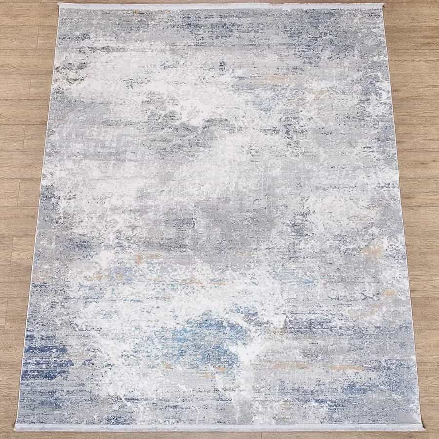 Ковер Karmen hali Lite B650B CREAM / D_BLUE 0.8x1.5м