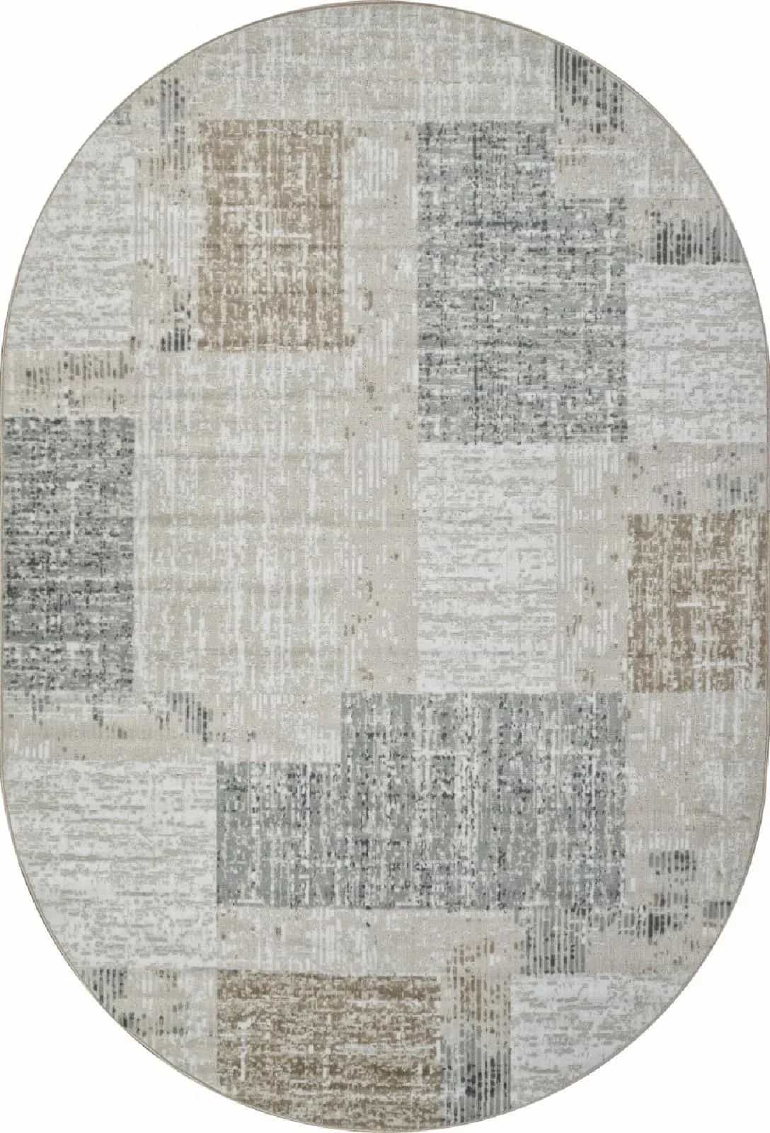 Ковер Ковер Современный MERINOS CUBA F387 BEIGE Овал Овал 3x5м