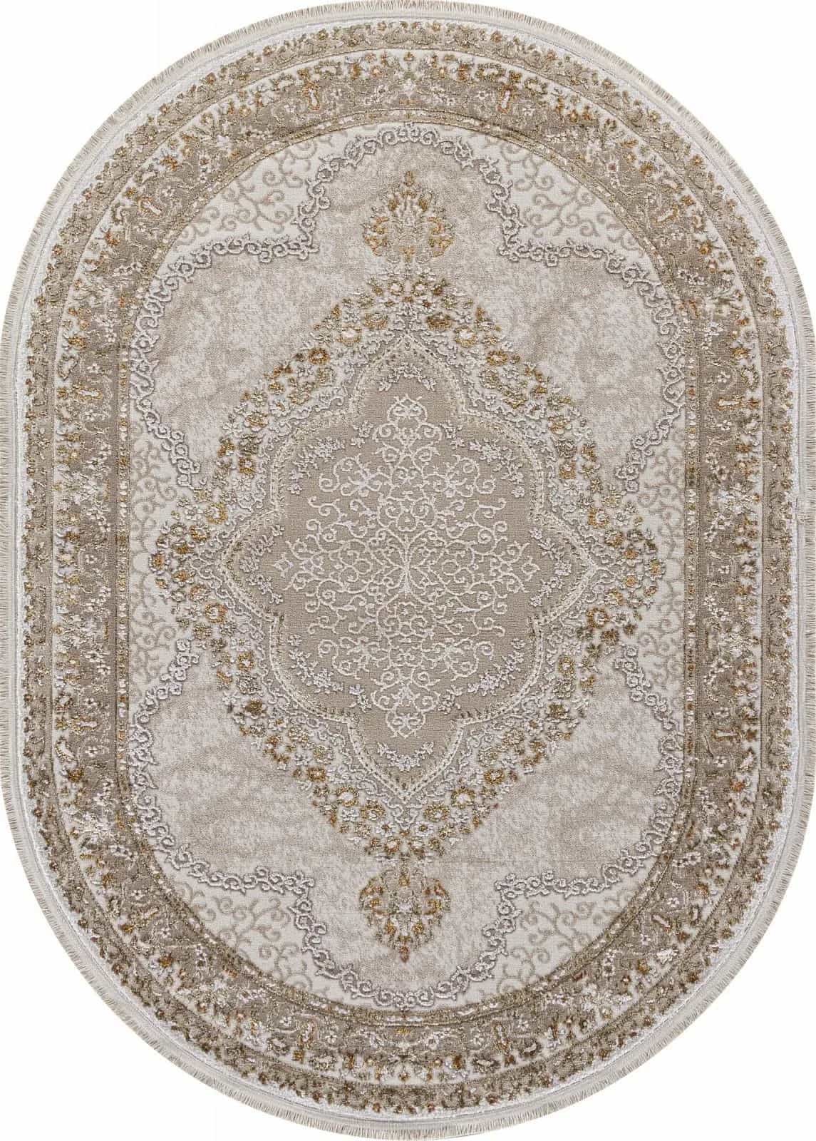 Ковер Ковер KARDELEN MOSSO 27226 BEIGE / BEIGE Овал 3x4м