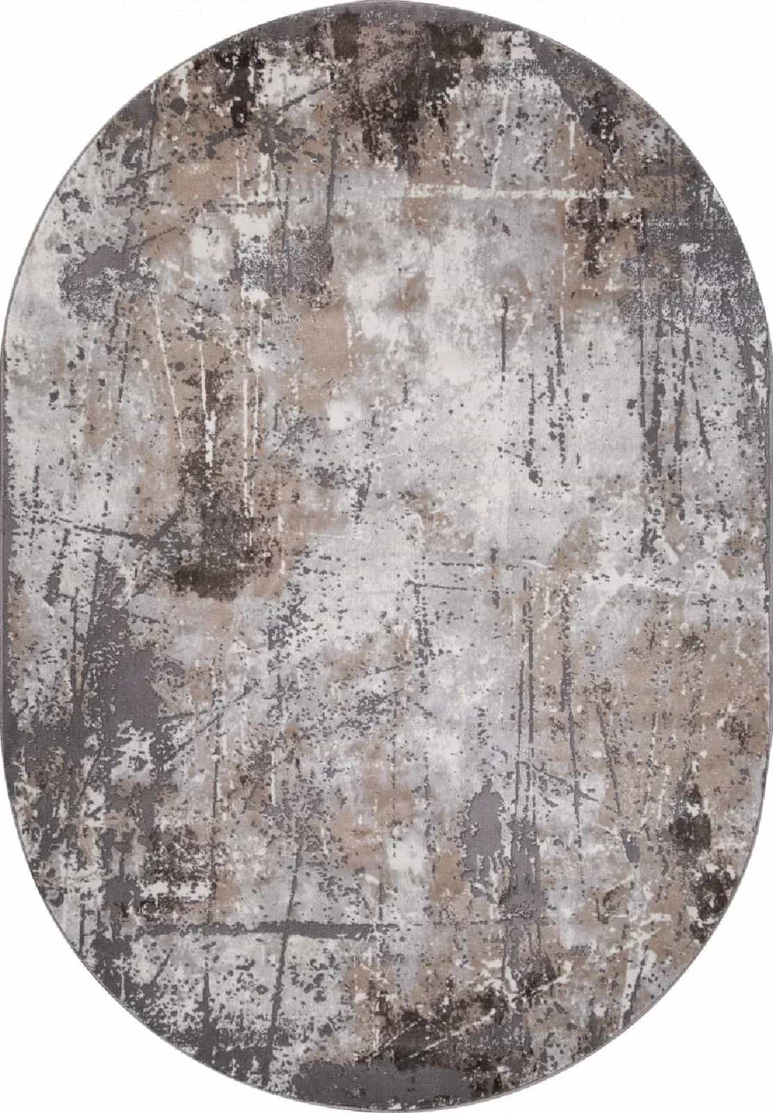Ковер MERINOS GRAFF 3433 GRAY-BEIGE Овал Овал 2.4x3.4м