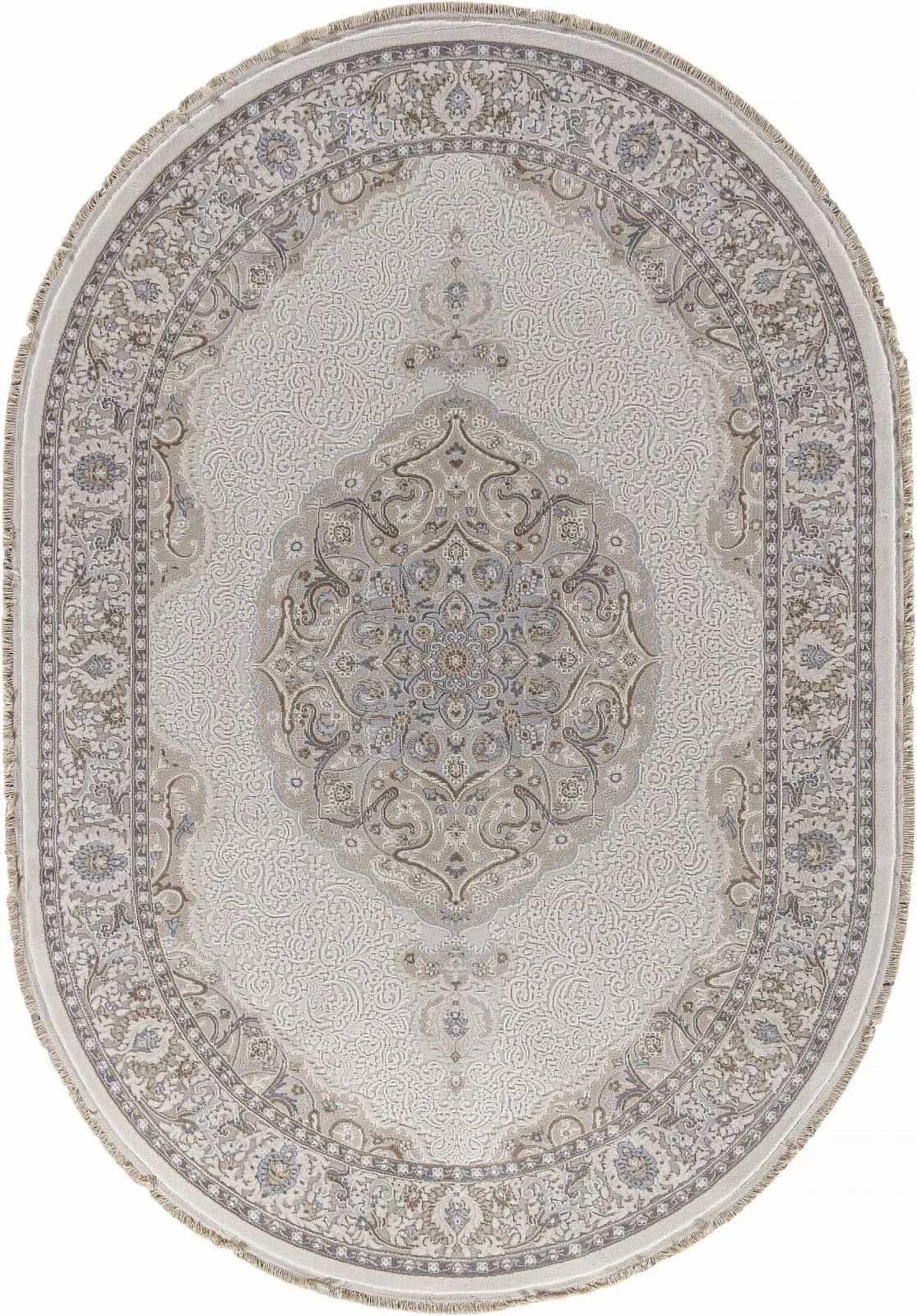 Ковер Ковер Классический DURKAR MELODY 35987Z CREAM / CREAM Овал 0.8x1.5м