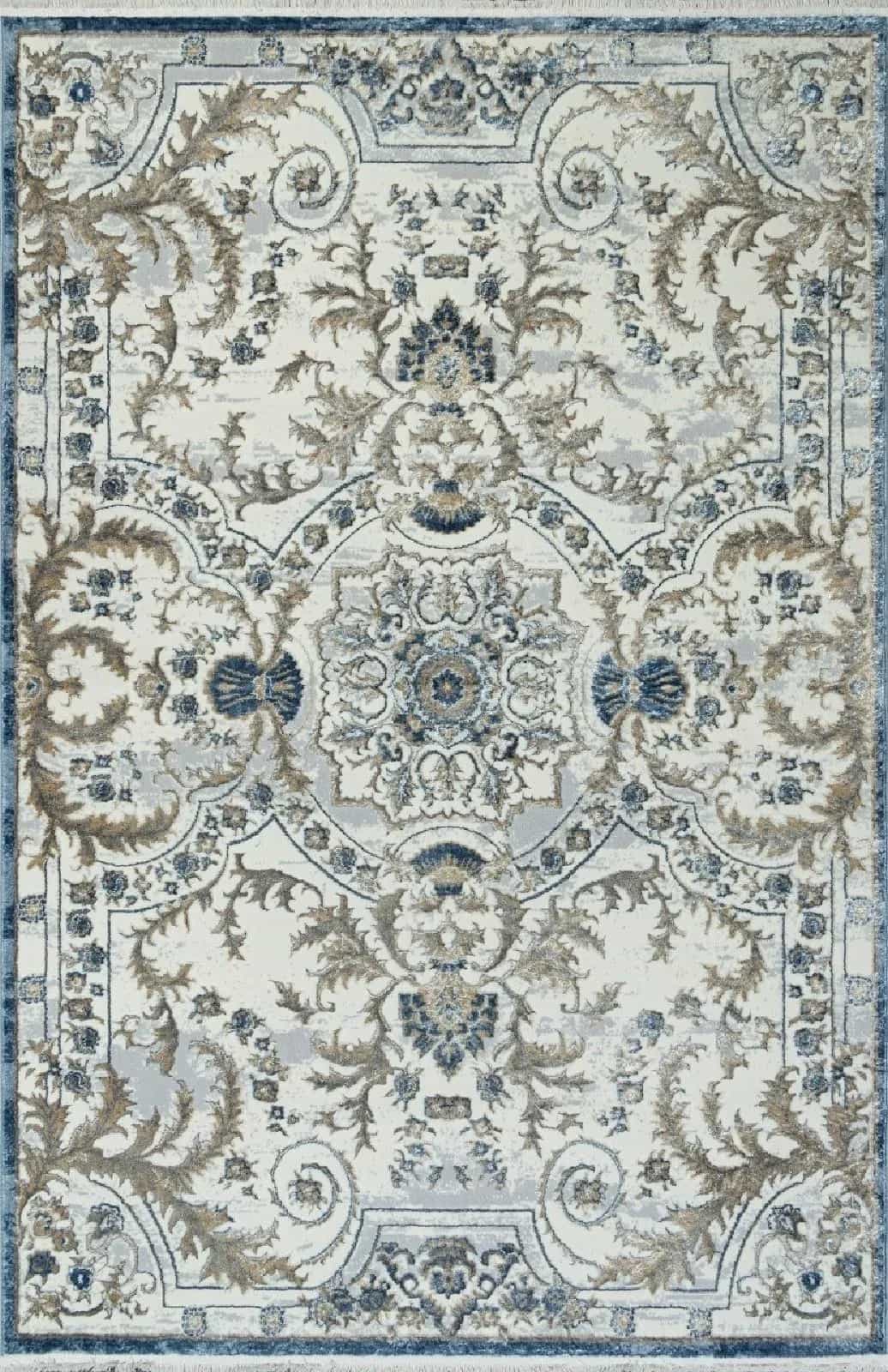 Ковер ALPIN SAHARA 00765A D.BLUE FDY / CREAM HB 2x4м