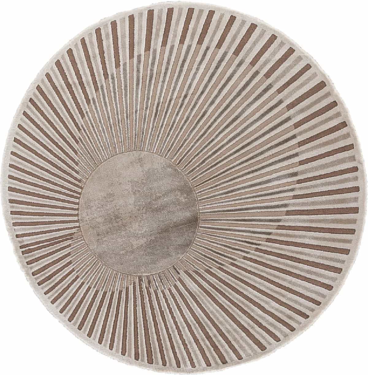 Ковер Ковер Современный KARMEN HALI SAFIR 00837A BROWN / BROWN Круг Круг 1.95x1.95м