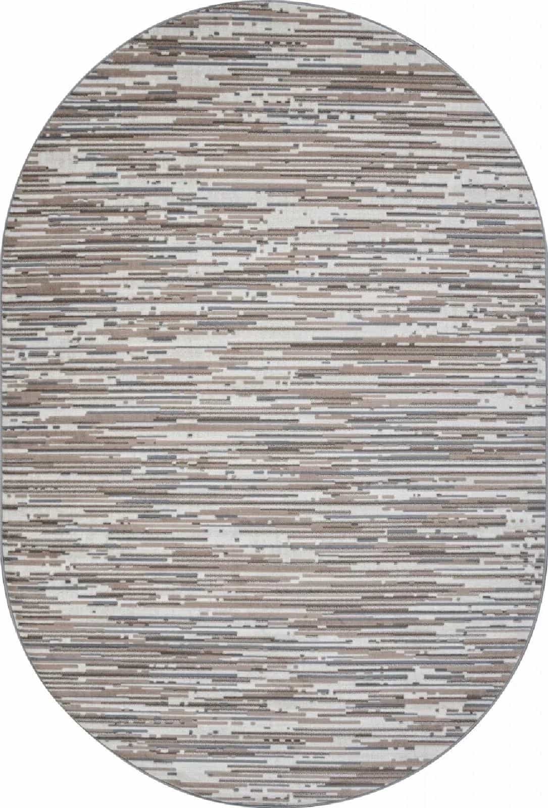 Ковер Ковер Современный MERINOS SIERRA F352 CREAM-BLUE Овал Овал 3x4м