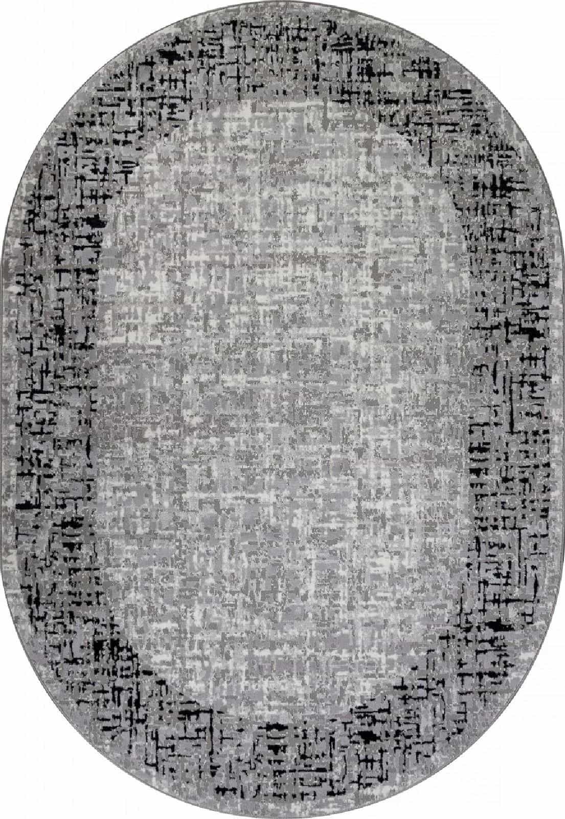 Ковер Ковер MERINOS PALERMO F292 DARK GRAY Овал Овал 3x4м