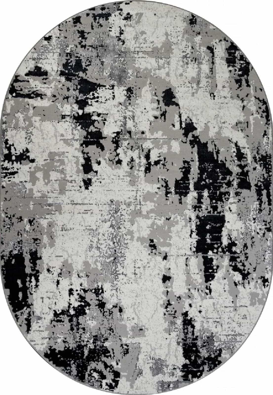 Ковер Ковер MERINOS PALERMO F285 DARK GRAY Овал Овал 3x4м