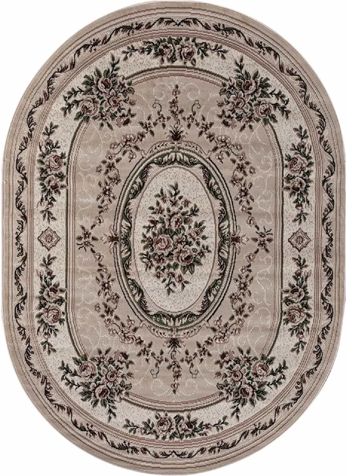 Ковер MERINOS GAVANA 5444 BEIGE Овал Овал 1.5x1.9м