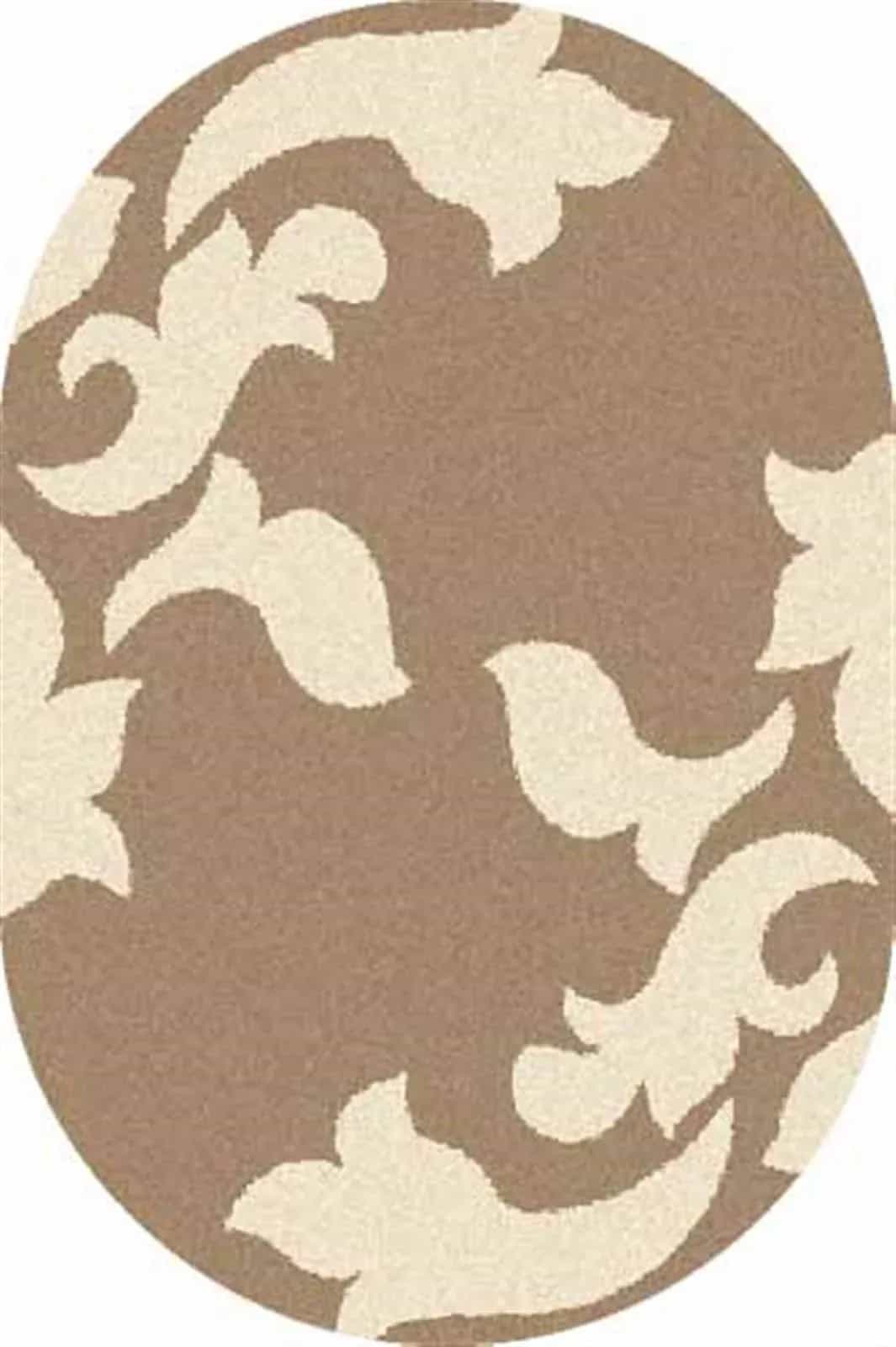 Ковер Merinos Platinum t620 D.BEIGE-CREAM Овал Овал 2x5м