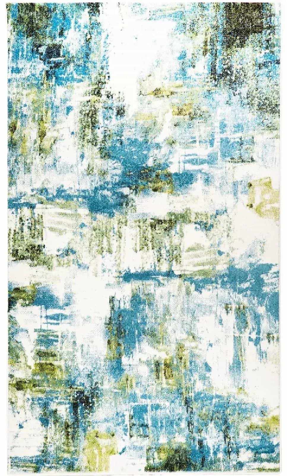 Ковер MERINOS BRIGHT L016 CREAM-BLUE 1x2м