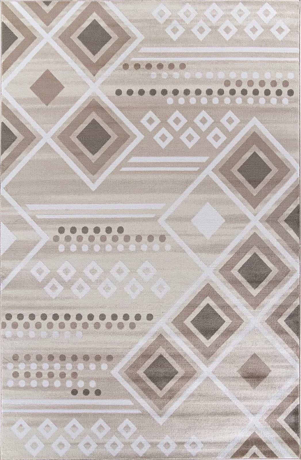 Ковер Ковер Современный MERINOS IRIS MP24 CREAM-BROWN 2.4x3.4м