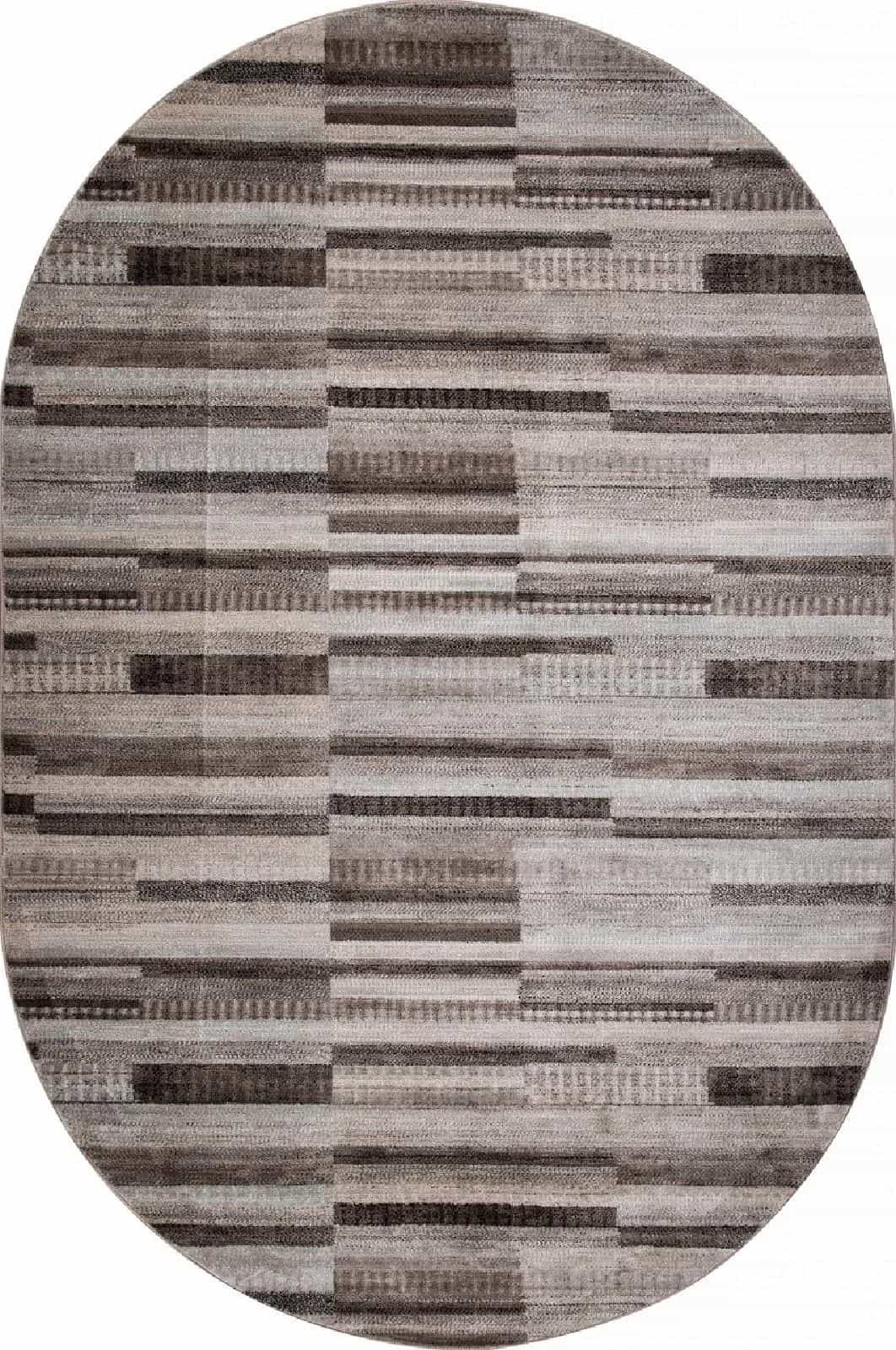 Ковер MERINOS VALENCIA DELUXE D973 BROWN Овал Овал 1.5x2.3м