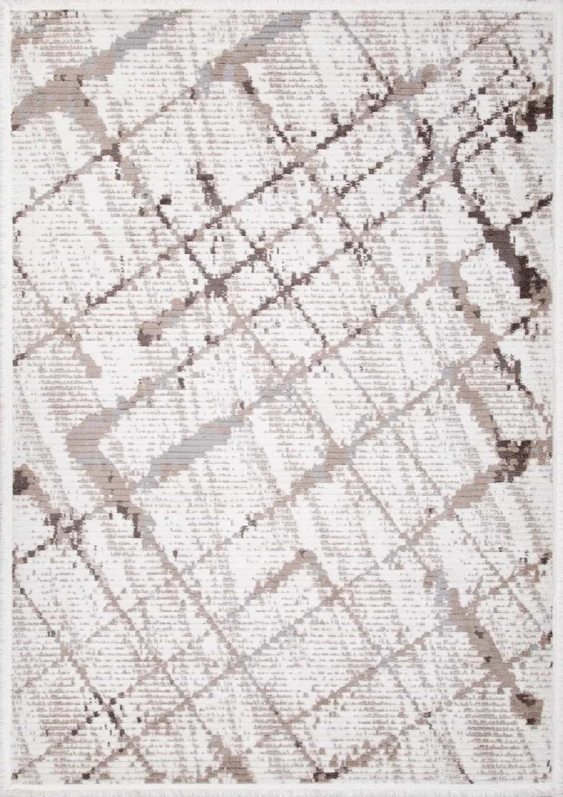 Ковер MILAT JOLI A959AF P.WHITE / L.BEIGE 0.8x1.5м