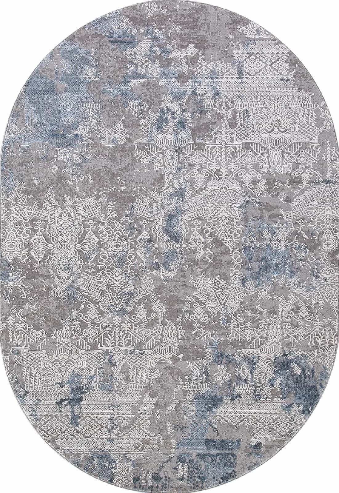 Ковер KARMEN HALI ARMINA 03851A BLUE / BLUE Овал Овал 2.4x3.4м