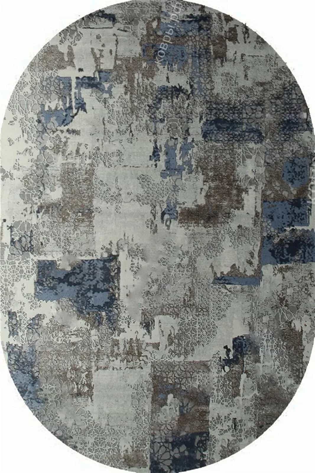 Ковер KARMEN HALI ARMINA 03857A BLUE / BLUE Овал Овал 2.4x3.4м