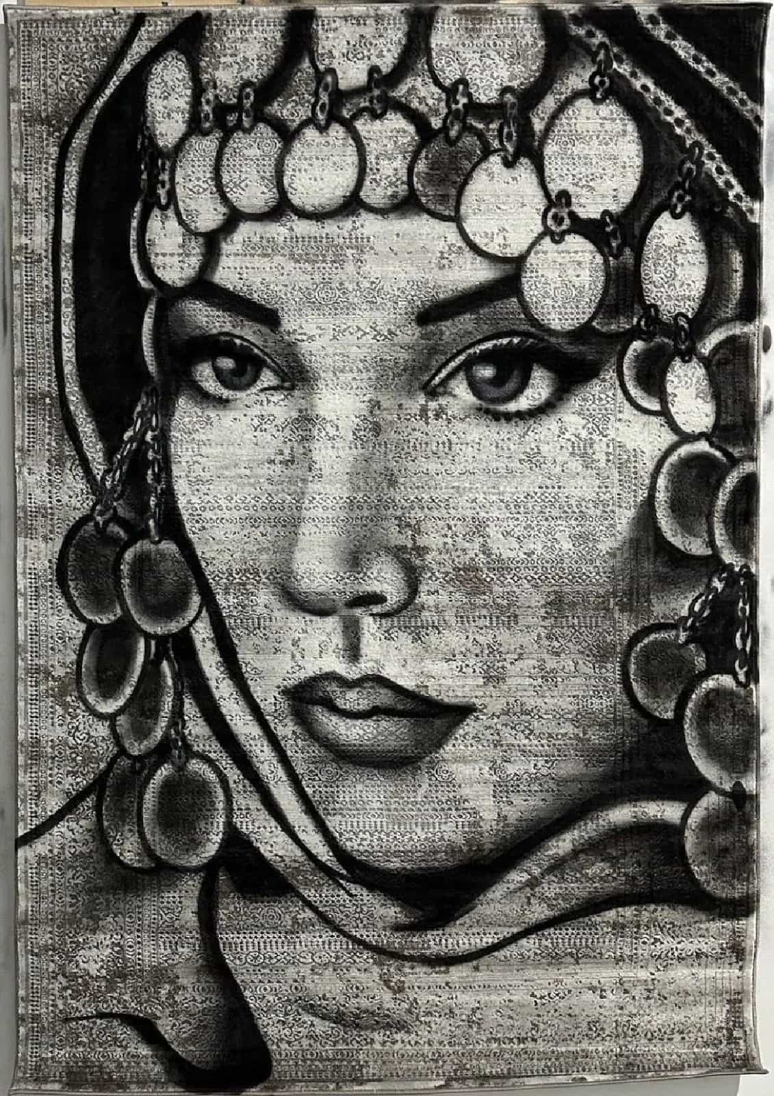 Ковер Ковер ARTWORK PICTURES PC 55 GRAY-BEIGE Портрет 1.6x2.3м