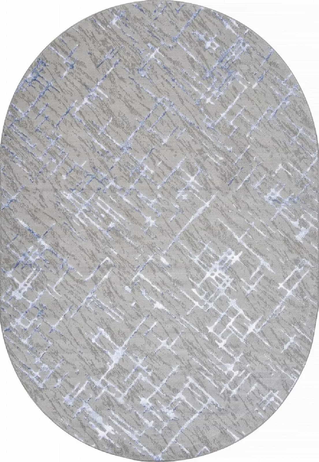 Ковер MERINOS LIMAN F164 GRAY-BLUE Овал Овал 2.8x3.8м