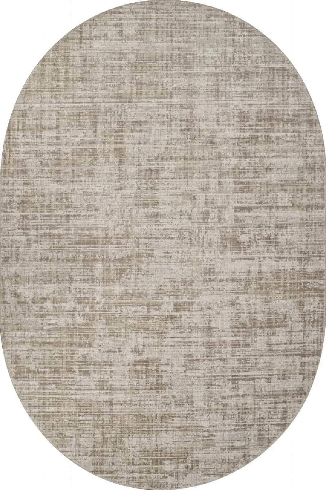 Ковер Ковер Современный VALENTIS AFINA F415AE BEIGE / L.BROWN Овал Овал 3x4м