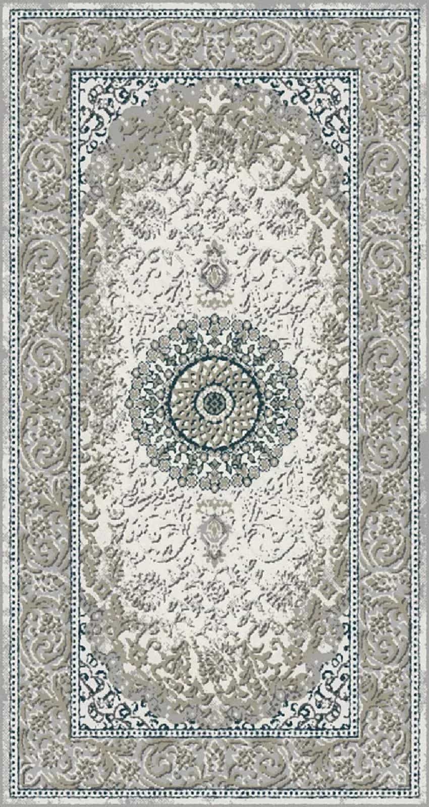 Ковер Ковер MERINOS HALIF F605 GRAY-BLUE 2 0.8x1.5м