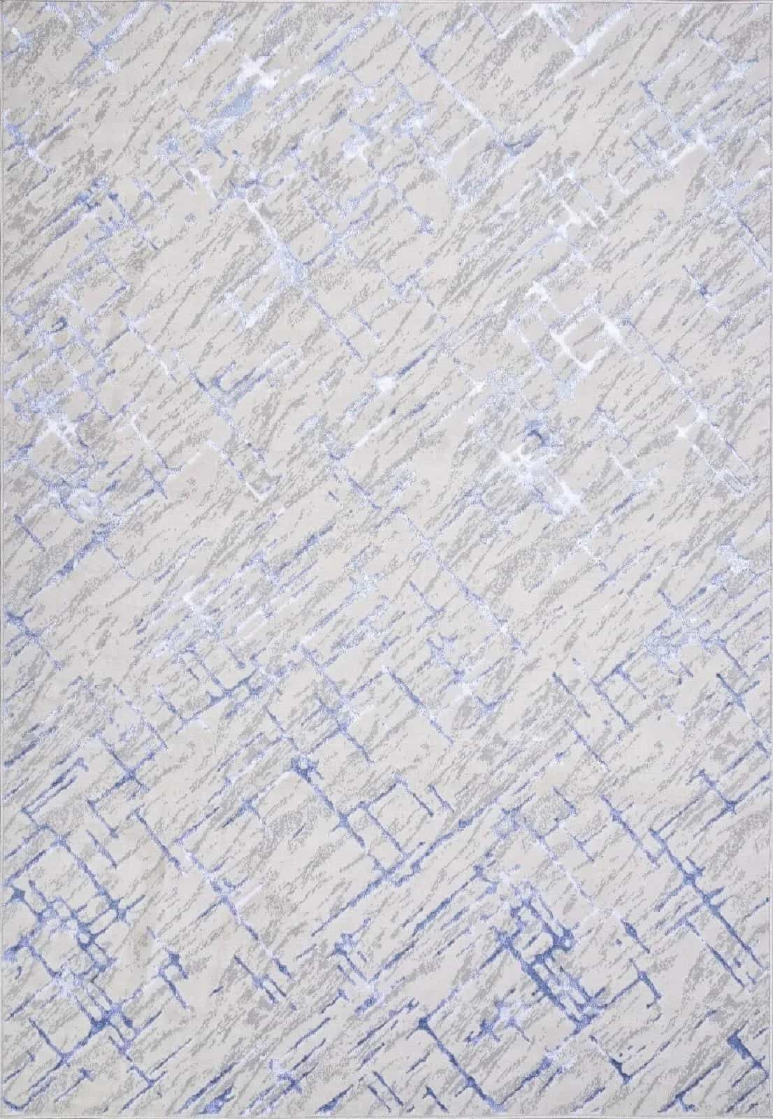 Ковер MERINOS LIMAN F164 CREAM-BLUE 0.8x1.5м