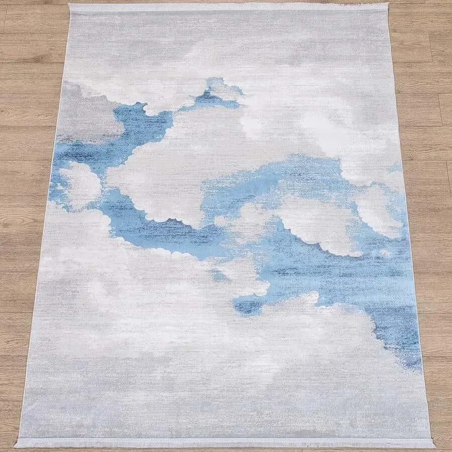 Ковер Karmen hali Lite B236B BEIGE_COKEN / BLUE 0.8x1.5м