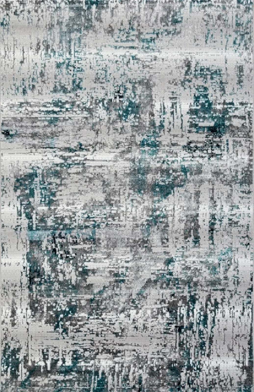 Ковер Ковер Современный ALPIN PARADIZE 00065A TURQUOISE / GREY 2.4x3.4м