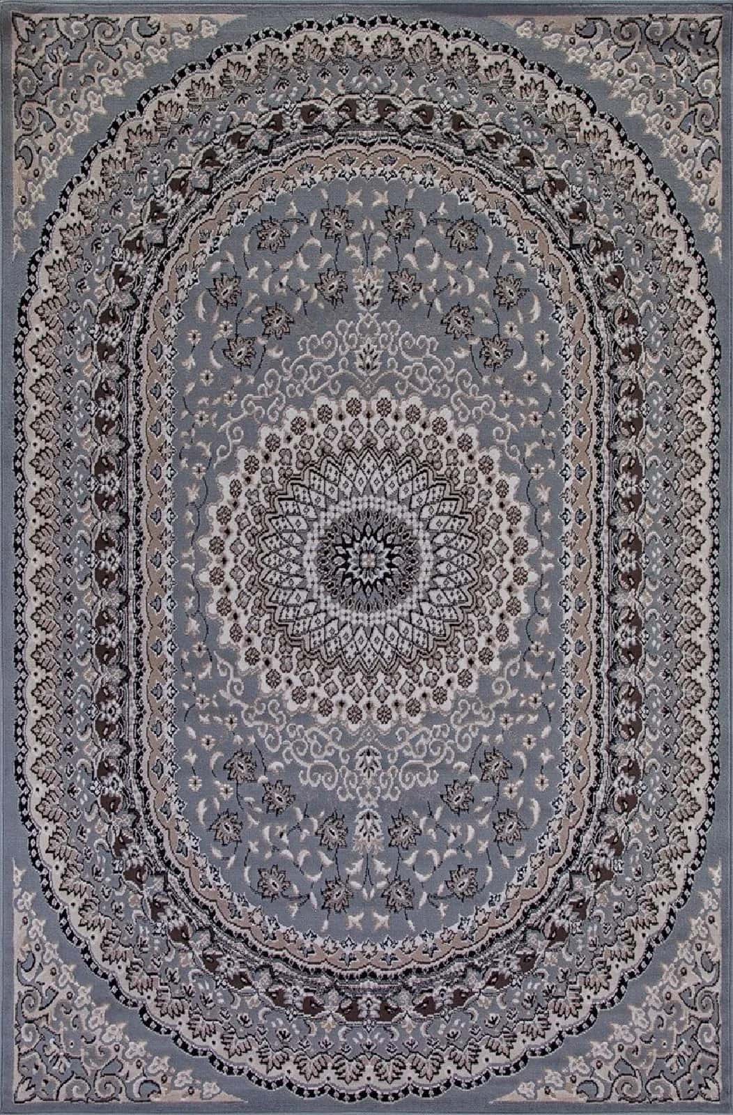 Ковер MERINOS SIERRA D504 BLUE-BROWN 0.6x1.1м