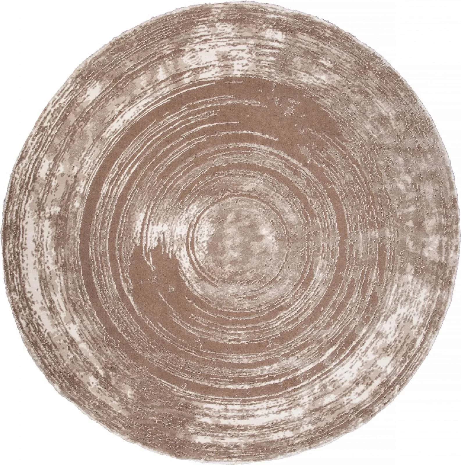 Ковер KARMEN HALI SAFIR 00843A BROWN / BROWN Круг Круг 1.17x1.17м
