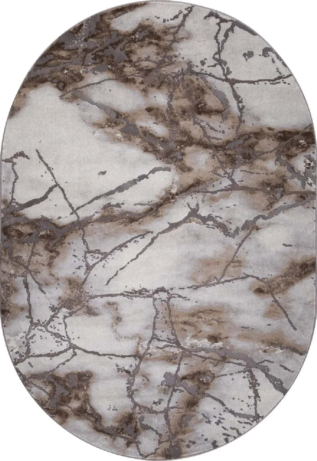 Ковер MERINOS GRAFF 3270 GRAY-BEIGE Овал Овал 2.4x3.4м