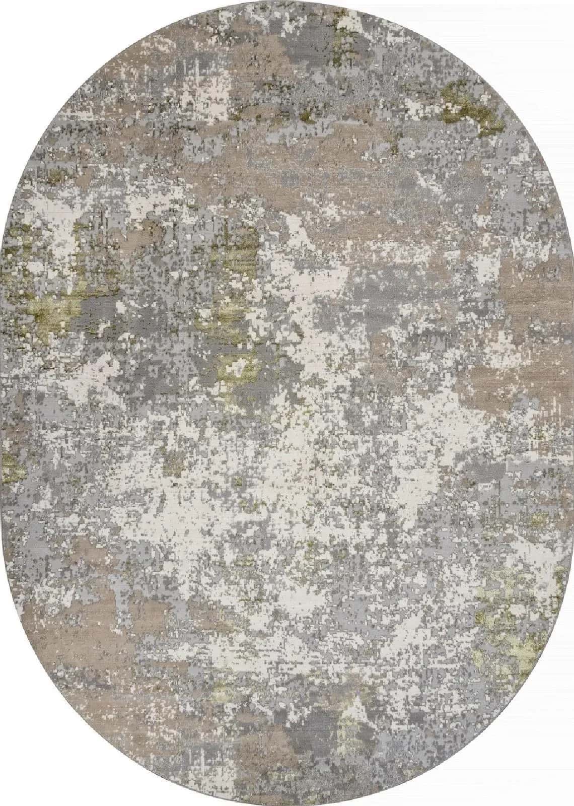 Ковер MERINOS LIMAN F163 CREAM-GREEN Овал Овал 2.8x3.8м