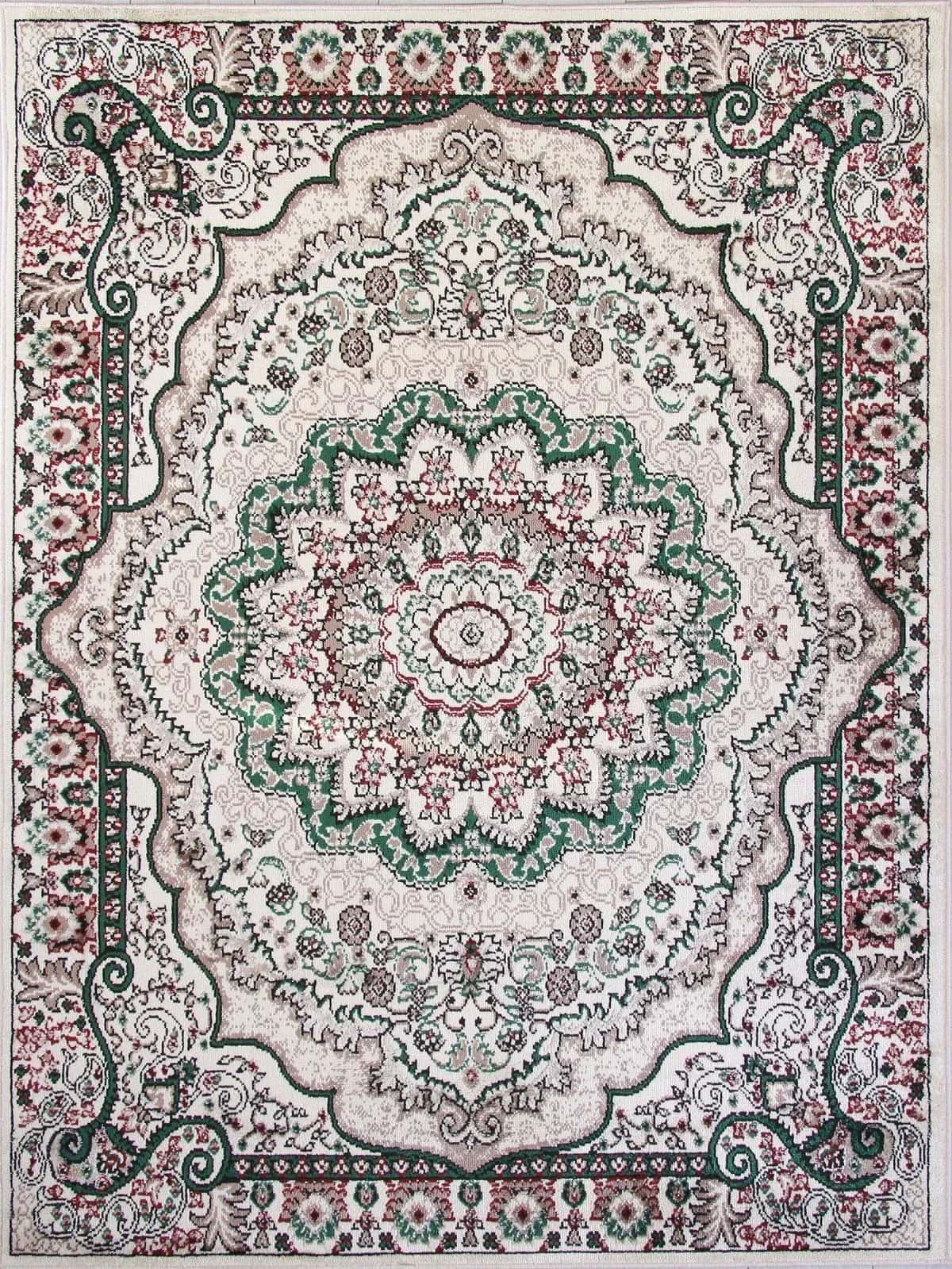 Ковер Ковер Классический MERINOS DARGA F670 CREAM-GREEN 3x5м