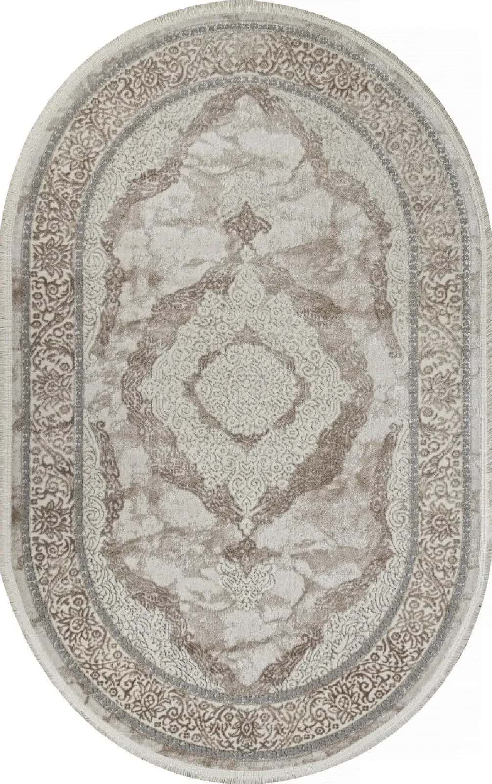 Ковер Ковер Классический KARDELEN MARMARIS 26491B CREAM / BEIGE Овал Овал 1.92x4м