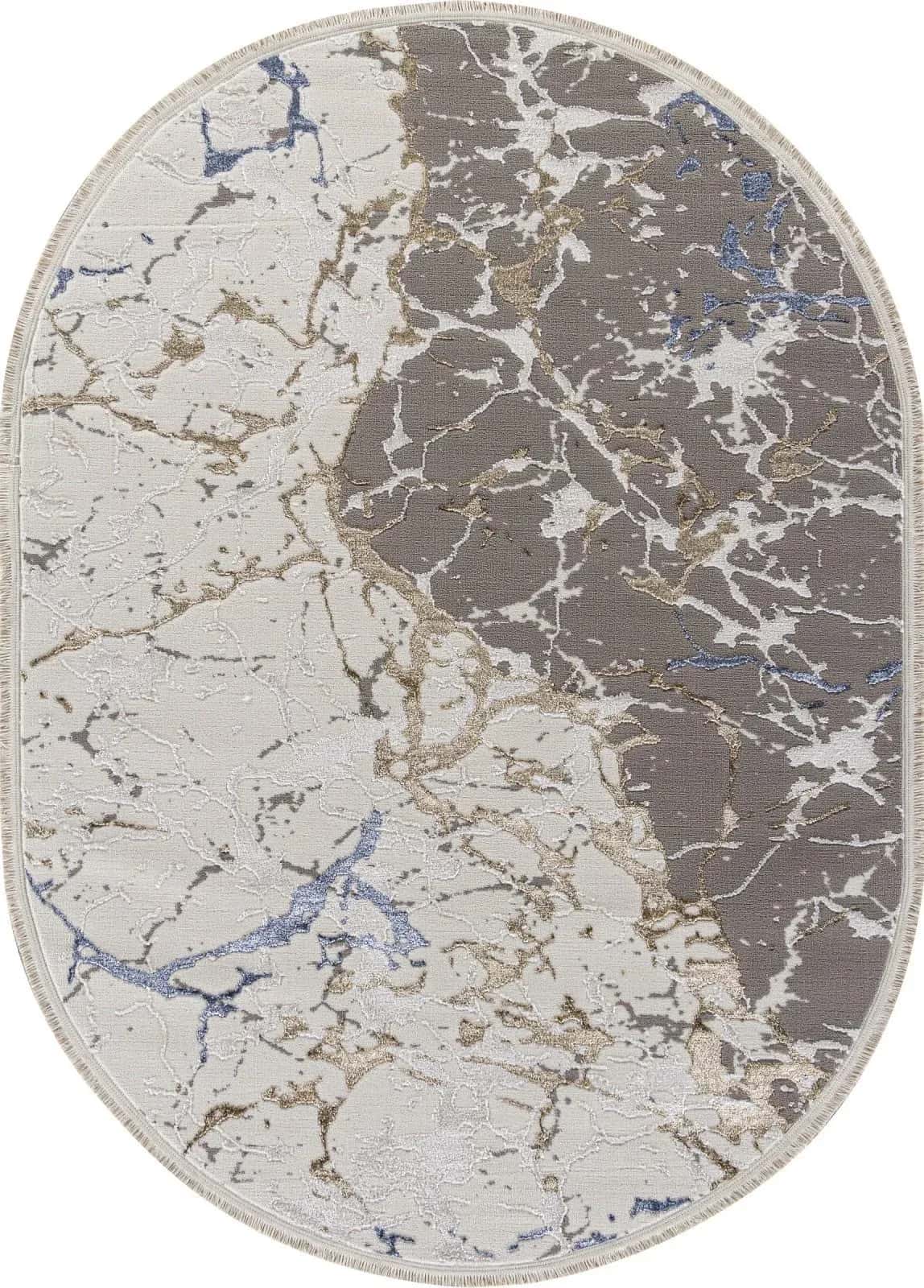 Ковер Ковер KARDELEN MOSSO 27231 GRY / BLUE Овал 3x4м