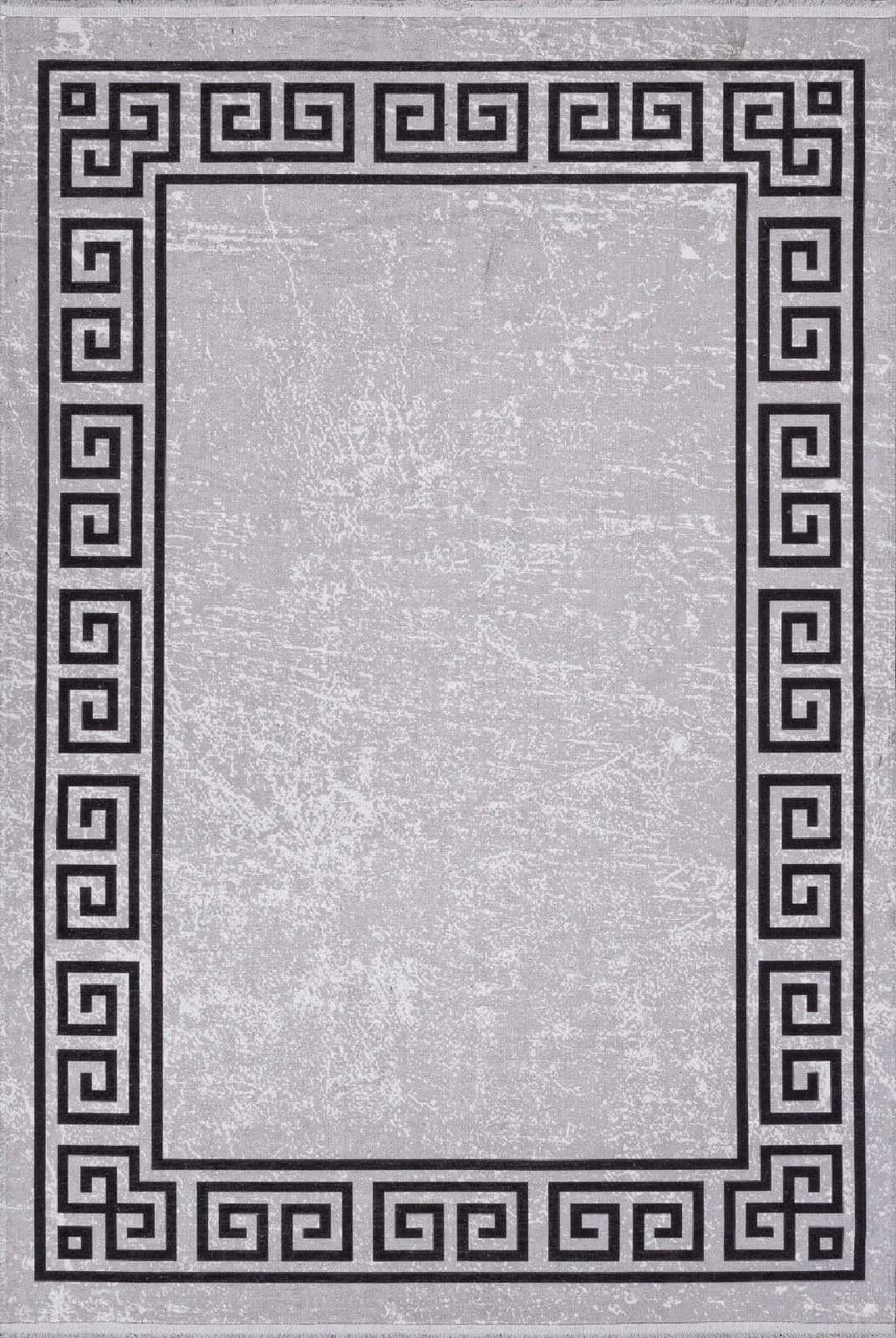 Ковер ALPIN LOTUS AB194A GREY / BLACK 1.6x2.3м