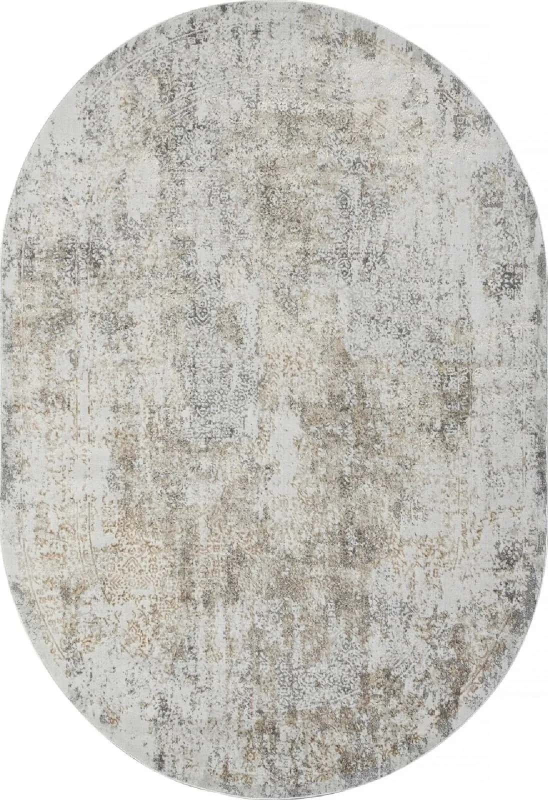 Ковер ARTEMIS SAFARI 02475H D.GREY / GREY Овал Овал 2.4x3.4м
