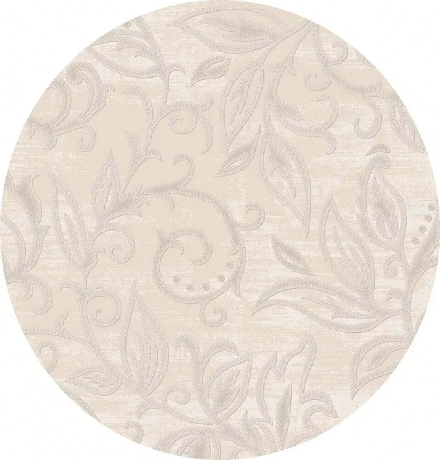 Ковер OZ KAPLAN Milana 0A096A Beige-Beige Круг Круг 1.2x1.2м