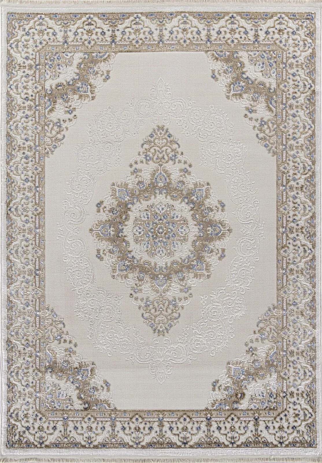 Ковер Ковер KARDELEN MOSSO 27236 CREAM / BLUE 3x6м