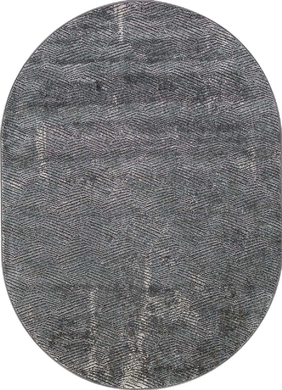 Ковер MERINOS SERENITY D768 GRAY Овал Овал 2.8x4.8м